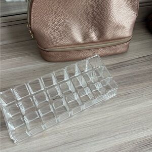 Clear Acrylic Lipstick Organizer+ makeup bag